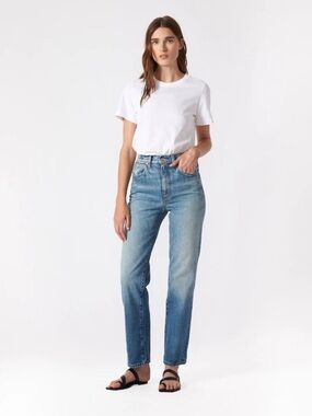SLVRLAKE High Rise Straight Leg Jean Blue Sz 26
